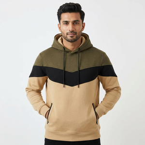 Sudadera con Capucha Personalizada para Hombre, Gris, Felpa Francesa, con Capucha Blanca, Bolsillo Canguro, 100% Algodón, Corte Holgado para Invierno - Product Image 1