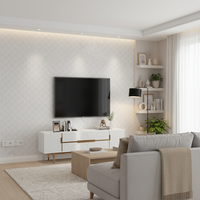 Kertas Dinding PVC Tahan Air Perekat Sendiri Gulungan Vinyl Tempel dan Lepas untuk Dekorasi Interior Rumah Renovasi Furnitur