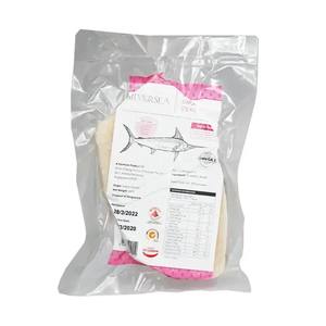 Cube d'espadon coupé plateau sous vide congelé morceau de poisson désossé steak portion épaisse capture de mer sauvage nettoyé pack bloc de viande - Product Image 1