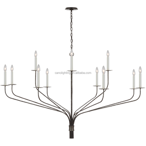 <span class=keywords><strong>Lampadario</strong></span> a <span class=keywords><strong>candelabro</strong></span> in ottone, <span class=keywords><strong>moderno</strong></span>, stile rustico, per sala da pranzo, in ottone massiccio forgiato, nuovo di fabbrica - Product Image 3