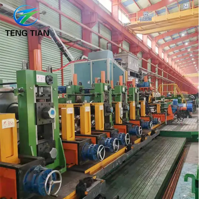Máquinas para fabricação de tubos redondos Tengtian 254 mm para aço carbono/aço galvanizado/HR/CR