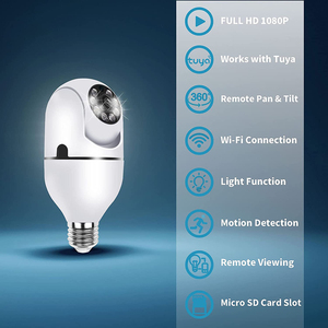 1080P Hd Tuya Slimme Lamp Camera Pan & Tilt Bewegingsdetectie Wifi Camera - Product Image 4