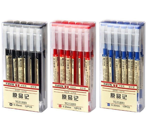 <span class=keywords><strong>ปากกา</strong></span>เจล 12 ด้าม/ชุด ขนาด 0.35 มม. หมึกดำ น้ำเงิน แดง สไตล์ปากกา <span class=keywords><strong>MUJI</strong></span> สำหรับสำนักงาน นักเรียน สอบ เขียนหนังสือ <span class=keywords><strong>ปากกา</strong></span>ลูกลื่น - Product Image 1