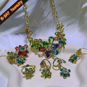 Bracelet jonc multifonctionnel haut de gamme en argent sterling plaqué rhodium avec zircon, bijou de luxe léger pour femme - Product Image 1