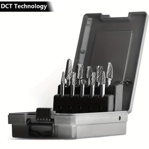 Jeu <span class=keywords><strong>de</strong></span> disques abrasifs en carbure <span class=keywords><strong>de</strong></span> tungstène, 6 mm (0,2 pouce) et 6,35 mm (0,25 pouce), tige compatible avec <span class=keywords><strong>outil</strong></span> rotatif <span class=keywords><strong>Dremel</strong></span>, 10 pièces, pour sculpture et polissage - Product Image 1