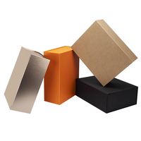 Boîte pliable auto-adhésive de 3 m, boîte rigide magnétique, boîte cadeau rectangulaire de luxe avec couvercle magnétique