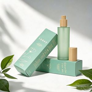 ขวดแก้วใส่น้ำมันหอมระเหยสำหรับดูแลผิวหน้าแบบมีหัวปั๊ม ขนาด 30 มล. 40 มล. 50 มล. 60 มล.  พร้อมโลโก้แบบกำหนดเอง ดีไซน์พิเศษ  ฝาขวดแบบฝ้า - Product Image 2
