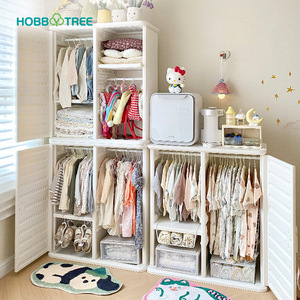 Placard multifonctionnel pour enfants Rangement de grande capacité Meubles pour enfants Jouets pour enfants <span class=keywords><strong>Armoire</strong></span> de rangement en plastique pour bébé - Product Image 2