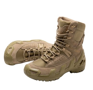 Bottes tactiques légères en daim TSB08 avec injection de PU haute densité, coupe haute et bottes montantes - Product Image 4