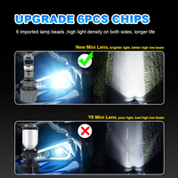 Ampoule LED Y6 Y7 Y8 Phare Nouvelle Arrivée Super Lumineux Phare LED Y7d H4 12v 24v 34000w Haute Puissance Phare LED Y6D Y9 P5 P7