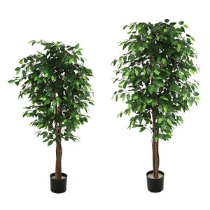 Bán Buôn Nhà Máy UV Bảo Vệ Thân Thiện Với Môi Nhân Tạo Ficus Banyan <span class=keywords><strong>Tree</strong></span> 120Cm Bền Trong Nhà Nhà Vườn Trang Trí Nội Thất Nồi Nhựa - Product Image 2