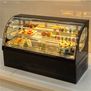 Bảng Top bánh hiển thị Máy làm lạnh thẳng đứng bánh tủ lạnh bánh tráng miệng hiển thị <span class=keywords><strong>Showcase</strong></span> trường hợp bánh cho cửa hàng bánh - Product Image 2