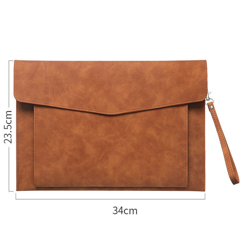 Marrón con correa de mano