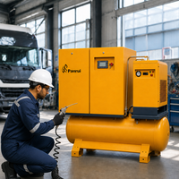 Station d'alimentation en air centralisée PANRUI pour atelier de réparation automobile complet avec compresseur d'air à vis rotatif