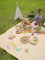 Tapis d'extérieur polyvalent en tissu Oxford, imperméable, facile à nettoyer, pliable, pompe à air externe, plage, pique-niques, camping, randonnée