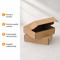 Dossiers moyens personnalisés en carton ondulé pour petites entreprises, avec revêtement UV, pelliculage mat, gaufrage et matériaux recyclés