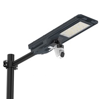Promotion : Lampadaire Solaire 800W 1200W IP66 avec Caméra HD 1440P AC, 4G/WiFi et Suivi Humain IA pour Usage Routier