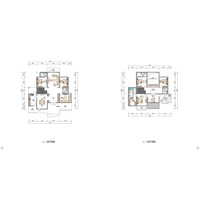 Maisons et villas légères à ossature acier, bâtiments postmodernes à deux étages, isolation thermique, ignifuges, écologiques, salle de bain
