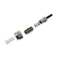 Connecteur de raccordement optique FC UPC Simplex pour câble à fibre optique de 0,9 mm SM Monomode MM Multimode Noir Prise de communication FTTH