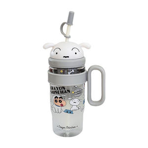 Bouteille d'eau Zuo Mu Crayon Shinchan 550 ml sans BPA avec paille pour enfants, idéale pour l'été - Product Image 2