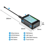 Kit Heltec V4 ESP32-S3 LoRa SX1262 928MHz con GPS, Pantalla Táctil, Batería de 2800mAh, Carcasa, Antena para Meshtastic LoRaWAN WiFi BT