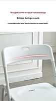 Chaise pliante d'extérieur et d'intérieur, siège en plastique résistant aux intempéries, siège portable idéal pour les stades, les cérémonies et les locations