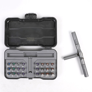 Cross Border Multi Functional Ratchet Screwdriver Set 24 In 1 S2 Steel High Hardness Torx Bit Magnetic Household Tool - Product Image 1