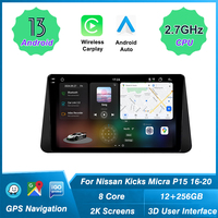 Système multimédia de conduite dynamique en temps réel 3D pour Nissan Kicks Micra P15 2016-2020, navigation GPS, autoradio