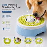 Gamelle anti-glouton pour chiens pour liquides et friandises, tapis anti-éclaboussures et balle roulante, accessoires pour chiens avec logo personnalisé