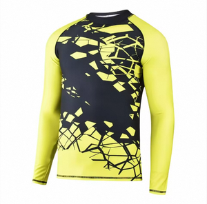 Rashguard à manches longues respirant sur mesure, UPF50+, pour hommes, grande taille, vêtements de bain à séchage rapide - Product Image 3