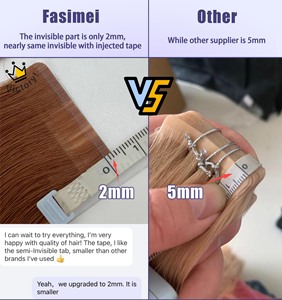 ขายส่งผมต่อเวียดนามแท้แบบแฮนด์เมด ชนิดเทปกึ่งฉีด ติดแนบเนียน มองไม่เห็นรอยต่อ สไตล์ยุโรป - Product Image 5