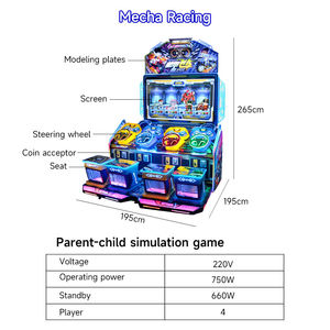 Máquina de Juego Arcade de Carreras Interactiva para 4 Jugadores, Juego de Conducción Interior para Niños para Parques de Aventuras - Product Image 5