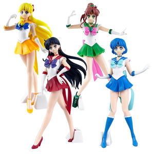 ฟิกเกอร์โมเดลพีวีซีลายสัตว์ในกล่อง ของตกแต่ง นักรบสาวน้อยเซเลอร์มูน  มิซูโนะ อามิ ฮิโนะ เรย์ อิโนะ มินาโกะ คิโนะ มาโกโตะ - Product Image 1