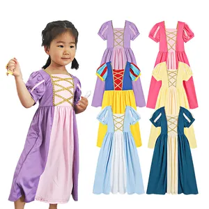 Hippo Kids Girls Sleeping Beautiful Princess Dress Character Maxi Dress Kids Princess Costume