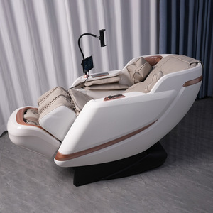 Fauteuil de massage SL Rail pour tout le corps, 30 airbags, rouleaux de massage des pieds, à brancher, blanc cassé, beige, noir - Product Image 2