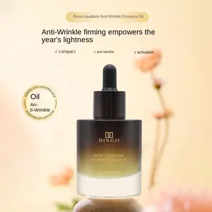 OEM DINGJI Serum perawatan wajah, baru dalam 2024 alami organik Rose Squalane minyak esensial pengencang Anti Penuaan kerut menutrisi kulit wajah