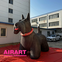 Ballon gonflable personnalisé en forme de chien Aberdeen Terrier, chien gonflable réaliste Scottish Terrier