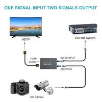 Convertisseur adaptateur 3G SDI vers HDMI, mini convertisseur 3G HD SDI vers HDMI pour la prise en charge des signaux TV SD HD et 3G SDI 1080p