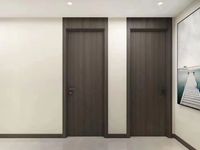 Portes modernes en composite de carbone, panneau en cristal de carbone imperméable, porte intérieure pour villa, hôtel, maison
