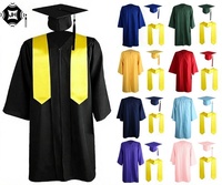 Robes de graduation en gros OEM, robes de graduation universitaires et collégiales, robes de graduation mates et chapeaux