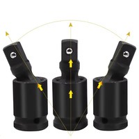 360 degrés Impact universel Joint-Socket pivotant Joint d'articulation Air Wobble Socket Adaptateur Extension Clé électrique 1/2 3/8 1/4