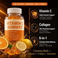 Gommes végétaliennes à la vitamine C avec zinc et sureau pour le soutien immunitaire, supplément alimentaire à croquer pour enfants