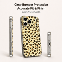Coque antichoc en TPU+TPE à motif personnalisé imprimé en couleur pour iPhone 18 (Air/Pro/Pro Max) – Anti-traces de doigts