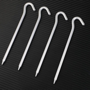 Outdoor Aluminum Alloy <b>Camping</b> Tent Ground <b>Pegs</b> Wind-Resistant Fixed Galvanized Surface Hexagonal Canopy Fixation All Seasons - Product Image 2