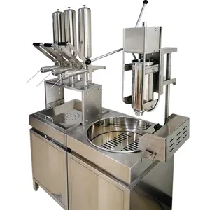 Machine à churros avec friteuse remplisseur de churros avec armoire 3L machine de remplissage de churros système de remplissage de confiture Offre Spéciale 2024