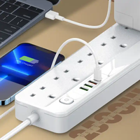 Lpnio — multiprise parafoudre, 12 v dc, SK5493, bloc d'alimentation avec 4 fils USB au terre, 3 broches et 4 prises de courant