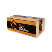 Emballages en papier personnalisés de haute qualité pour poulet frit, nuggets et charbon de bois, avec séparateurs, pour la vente en gros aux fournisseurs extérieurs