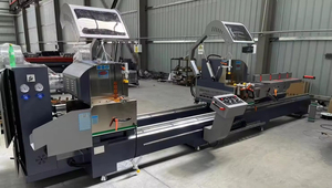 Scie à onglets pour fenêtres et portes en aluminium à double tête CNC 450, broche à 90 degrés et 45 degrés - Product Image 2