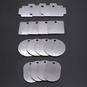 Etiquetas de Acero Inoxidable Resistentes al Calor, Tamaño Personalizado, Múltiples Formas, Redondas y Cuadradas, Grabables con Láser, Pequeños Dijes Colgantes - Product Image 1