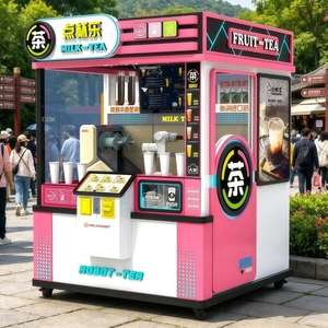 Máquina de Té con Leche Totalmente Automática e Inteligente, Máquina Expendedora de Té con Leche de Autoservicio con Brazo Robótico, Tienda de Té con Leche 24 Horas - Product Image 6